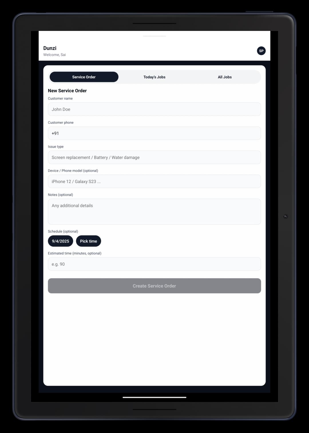 Uenzo App Preview